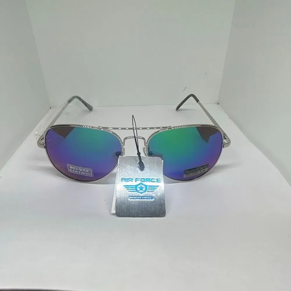 Aviator Style Mirrored Sunglasses UV400 Protection Unisex